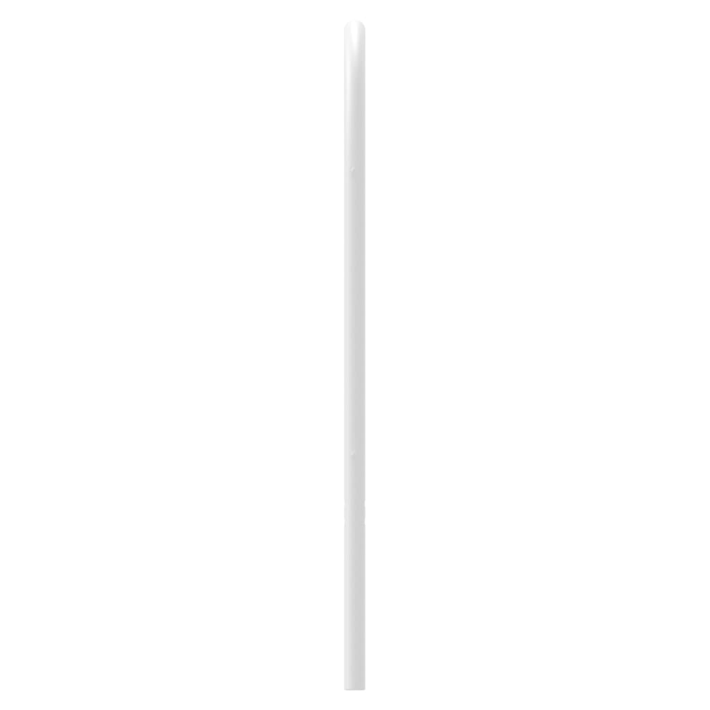 Utskiftbar sengegavl i metall hvit 200 cm