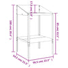 Plantestativ antrasitt 56,5x54,5x100 cm galvanisert stål