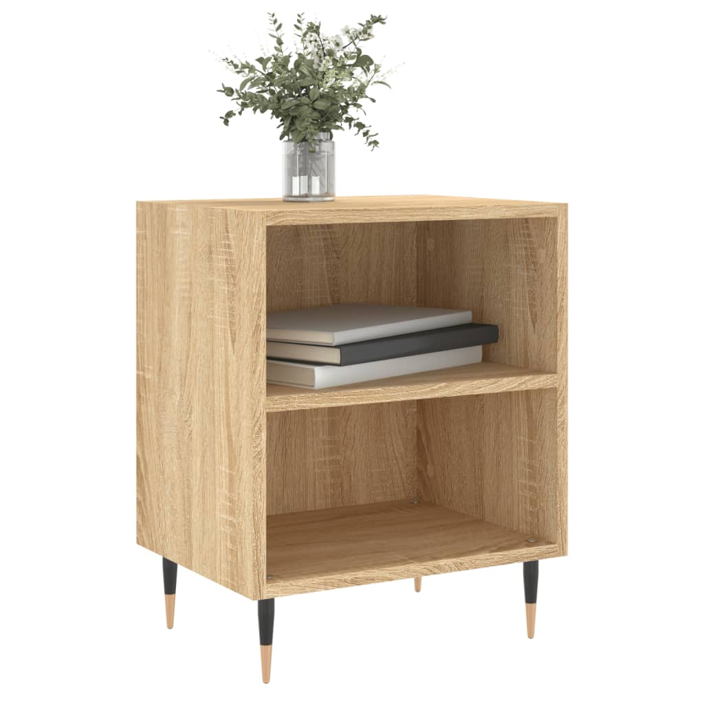 Nattbord 2 stk sonoma eik 40x30x50 cm konstruert tre