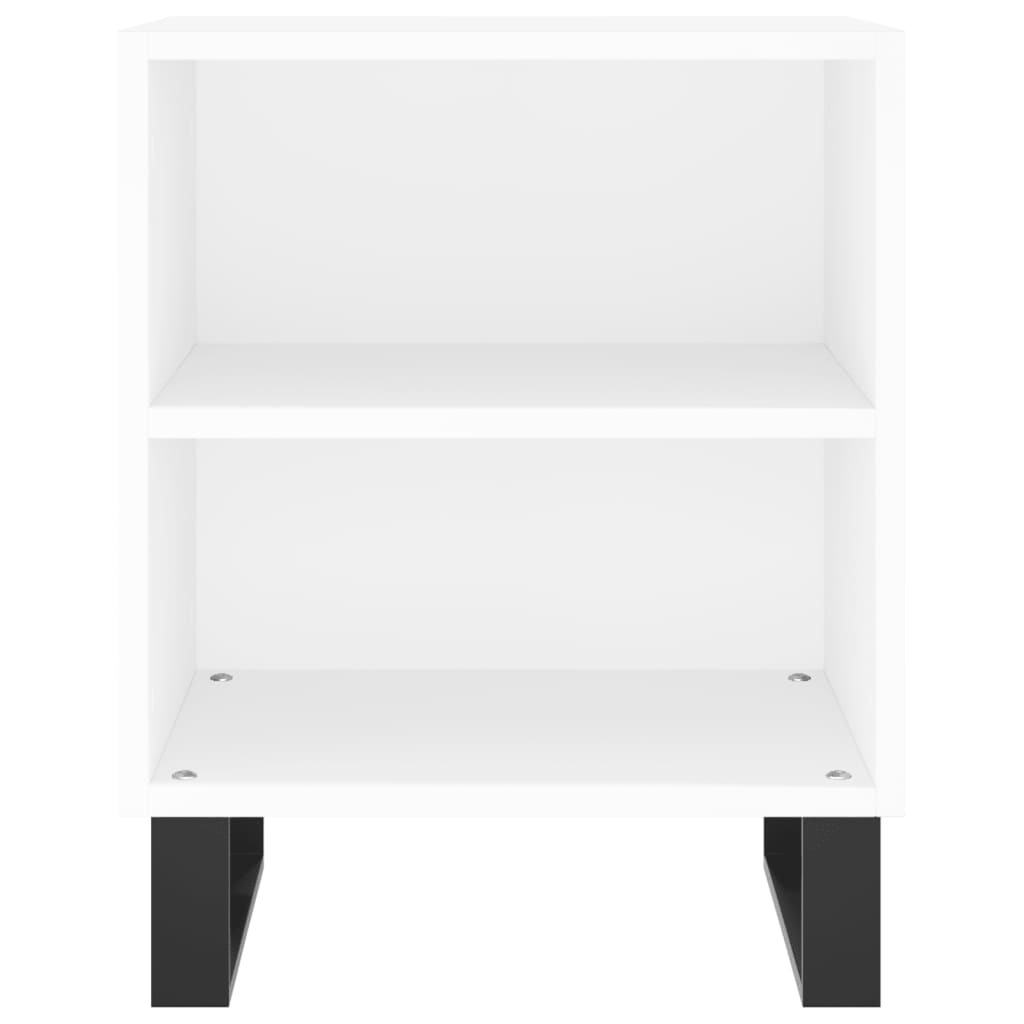 Nattbord 2 stk hvit 40x30x50 cm konstruert tre