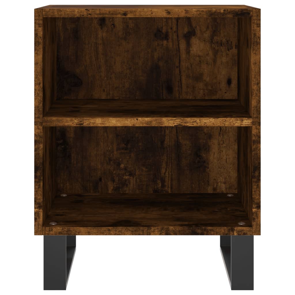 Nattbord 2 stk røkt eik 40x30x50 cm konstruert tre