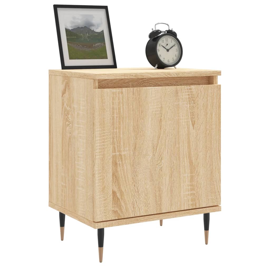 Nattbord 2 stk sonoma eik 40x30x50 cm konstruert tre