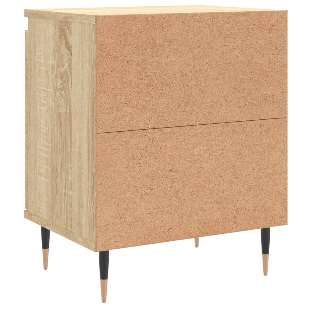 Nattbord 2 stk sonoma eik 40x30x50 cm konstruert tre