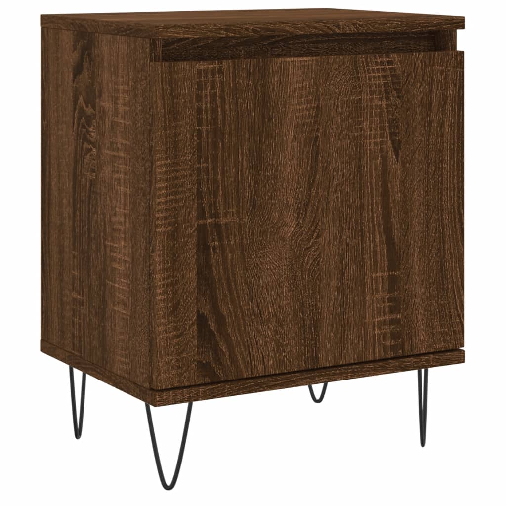Nattbord brun eik 40x30x50 cm konstruert tre