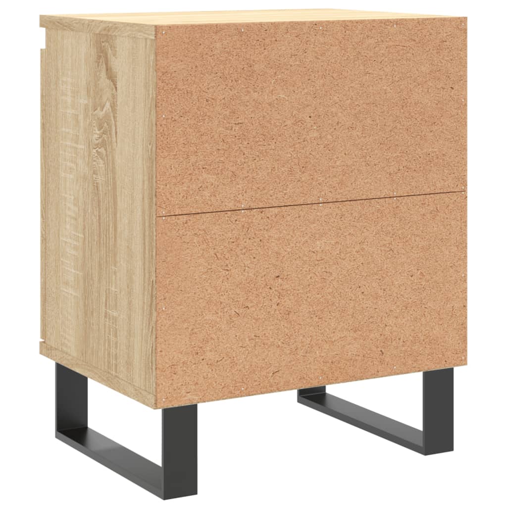 Nattbord 2 stk sonoma eik 40x30x50 cm konstruert tre