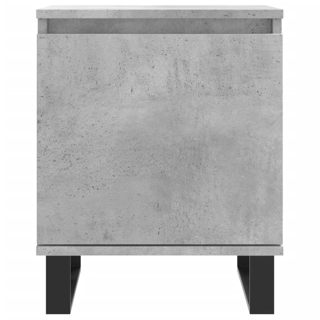 Nattbord 2 stk betonggrå 40x30x50 cm konstruert tre
