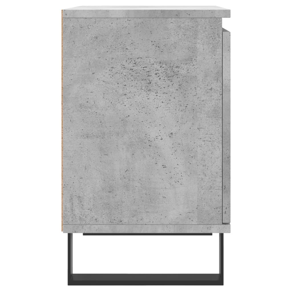 Nattbord 2 stk betonggrå 40x30x50 cm konstruert tre