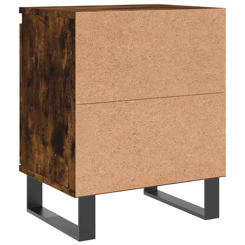 Nattbord 2 stk røkt eik 40x30x50 cm konstruert tre