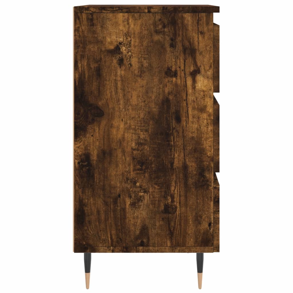 Nattbord 2 stk røkt eik 40x35x69 cm konstruert tre