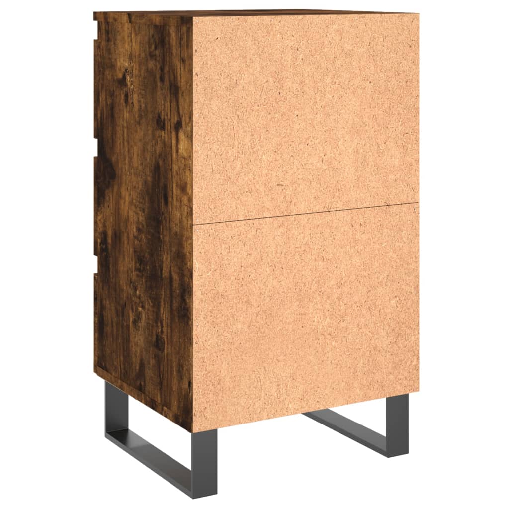 Nattbord 2 stk røkt eik 40x35x69 cm konstruert tre