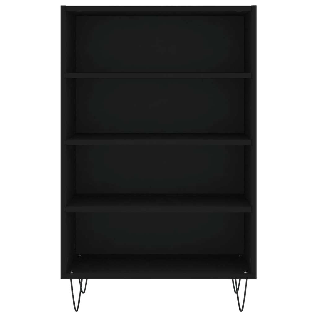 Highboard svart 57x35x90 cm konstruert tre