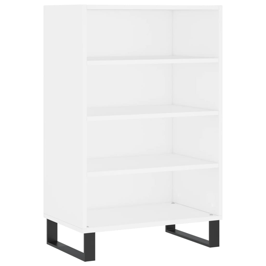 Highboard hvit 57x35x90 cm konstruert tre