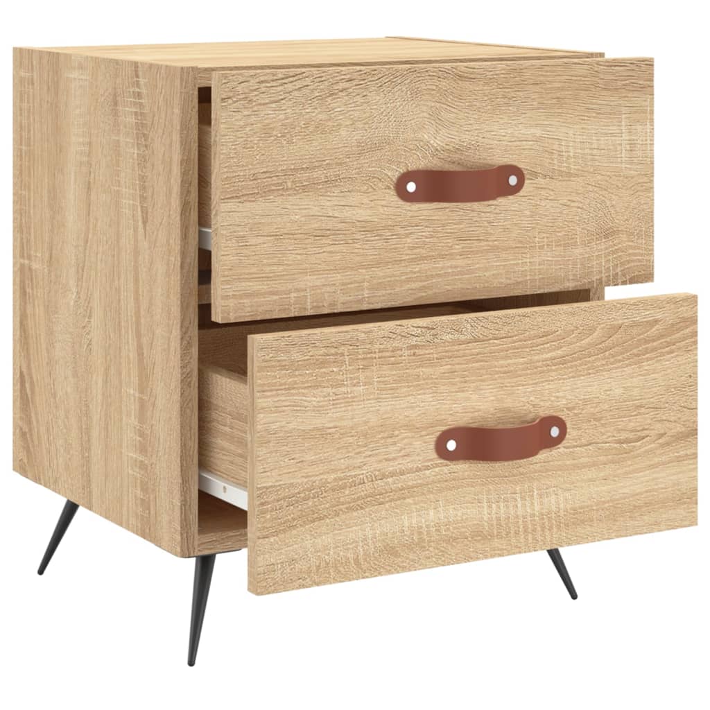 Nattbord 2 stk sonoma eik 40x35x47,5 cm konstruert tre