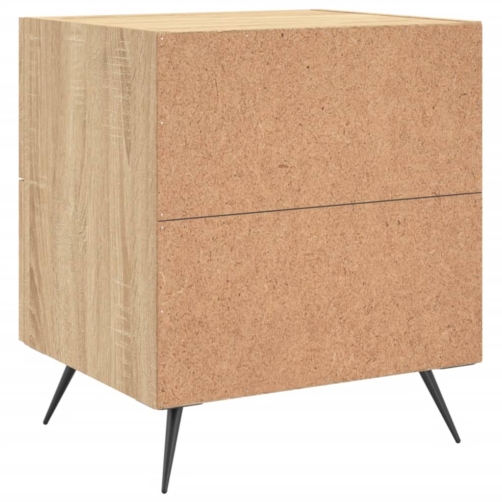 Nattbord 2 stk sonoma eik 40x35x47,5 cm konstruert tre