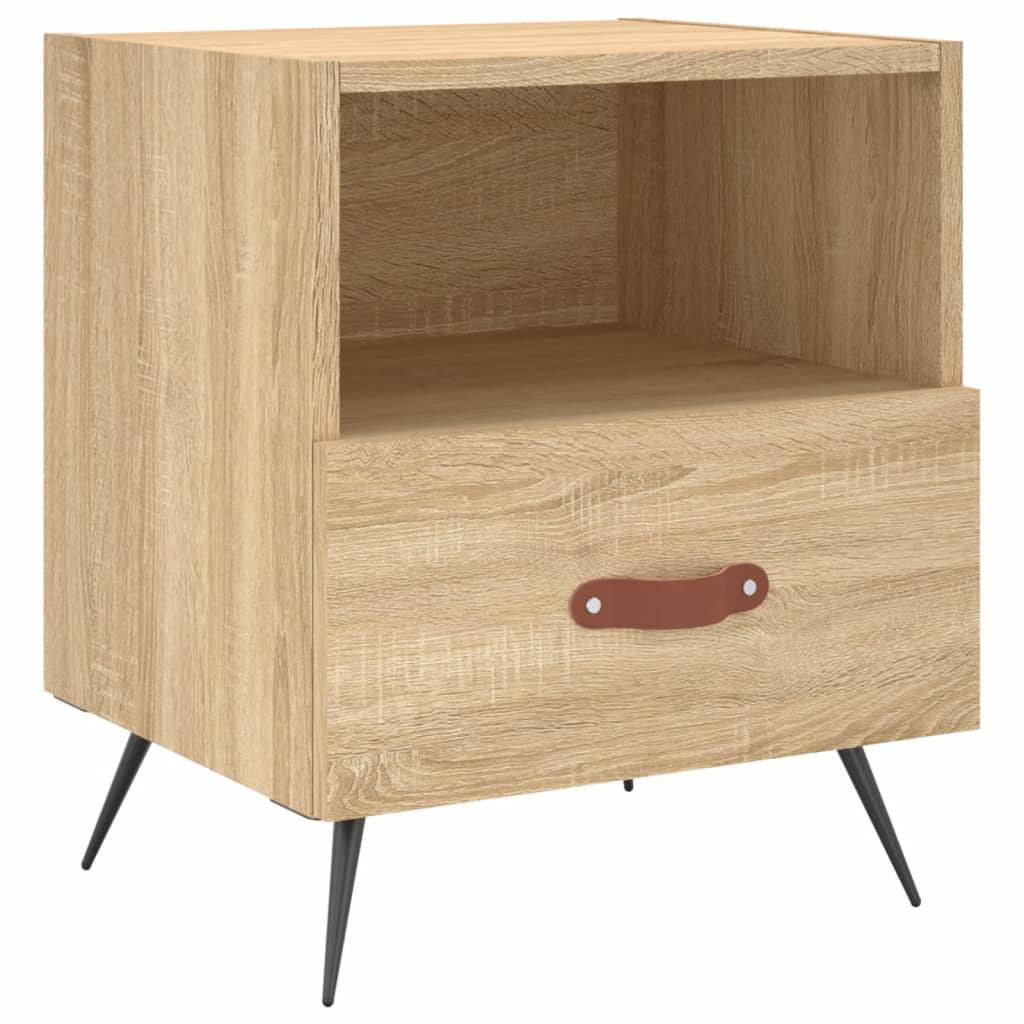 Nattbord 2 stk sonoma eik 40x35x47,5 cm konstruert tre
