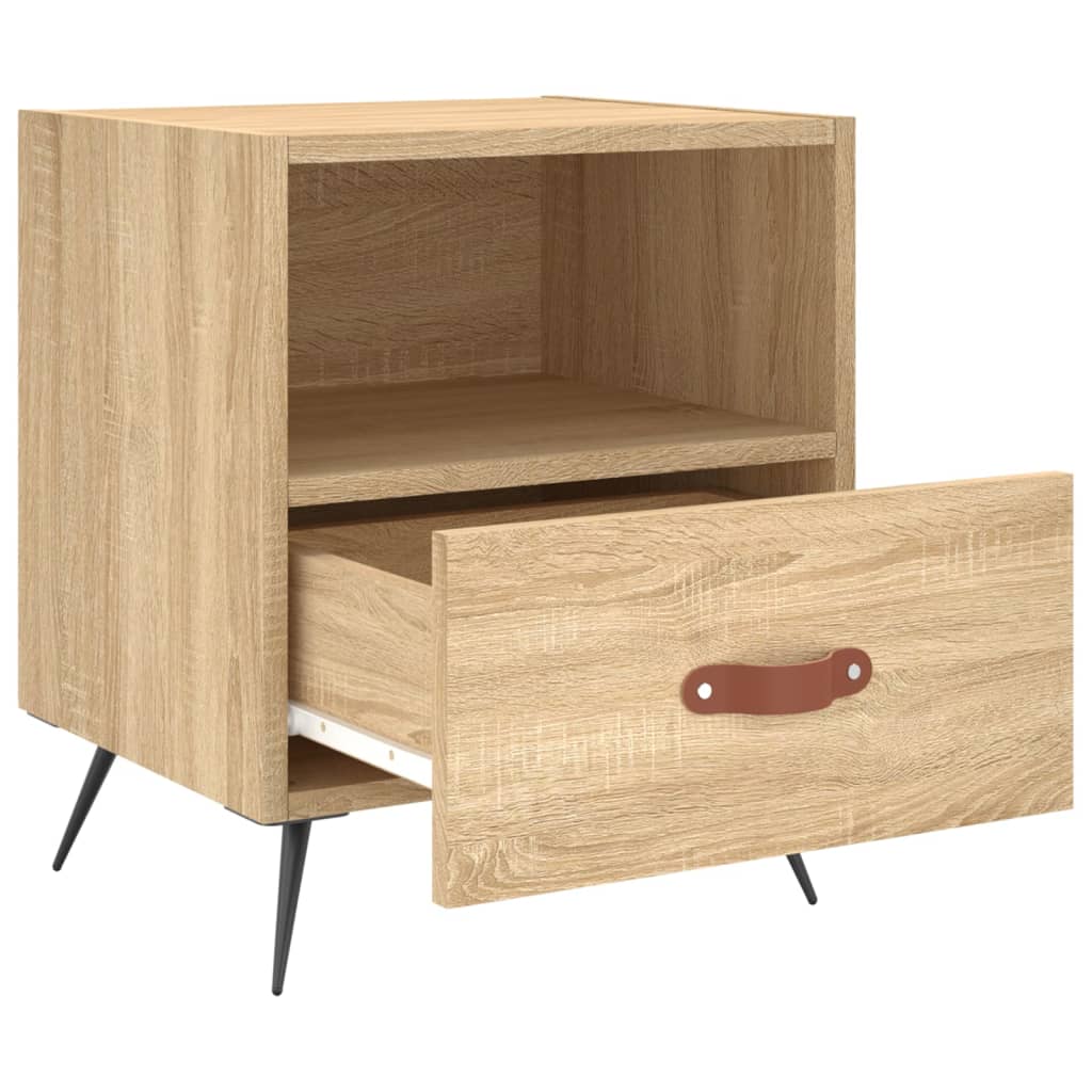 Nattbord 2 stk sonoma eik 40x35x47,5 cm konstruert tre