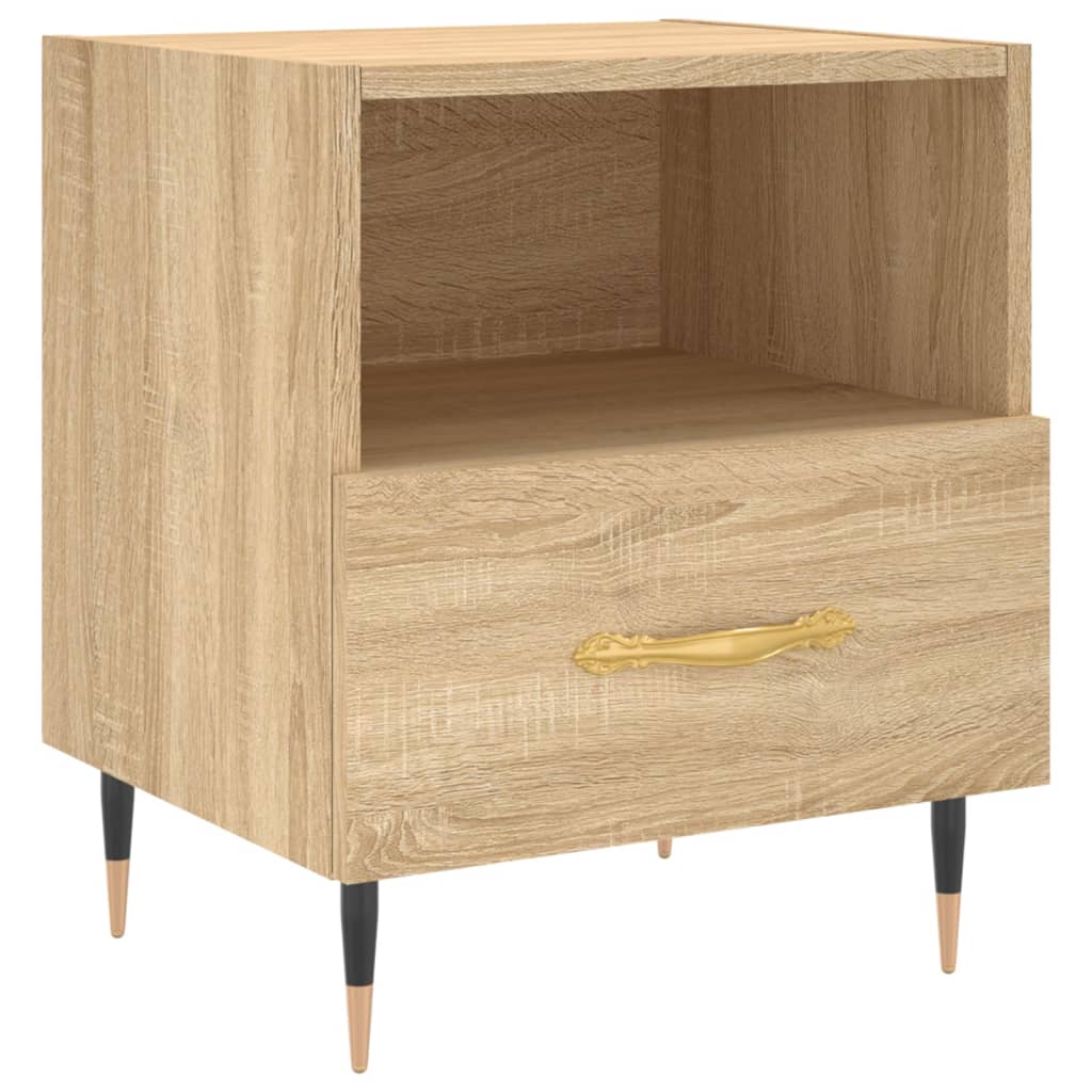 Nattbord 2 stk sonoma eik 40x35x47,5 cm konstruert tre
