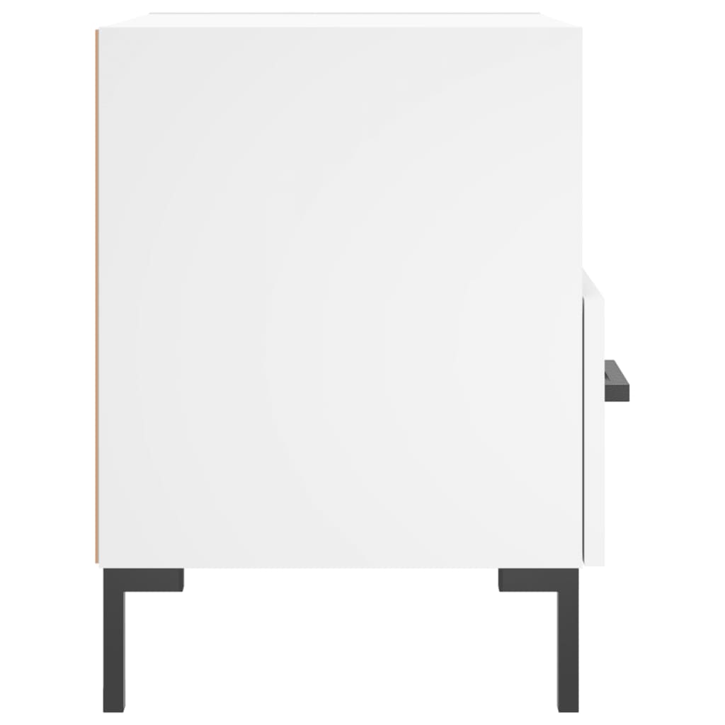 Nattbord 2 stk hvit 40x35x47,5 cm konstruert tre