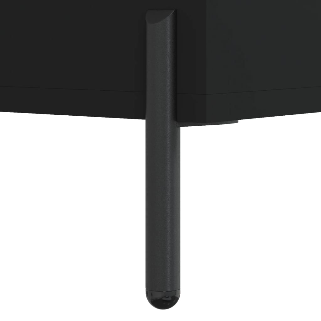 Nattbord 2 stk svart 40x35x47,5 cm konstruert tre