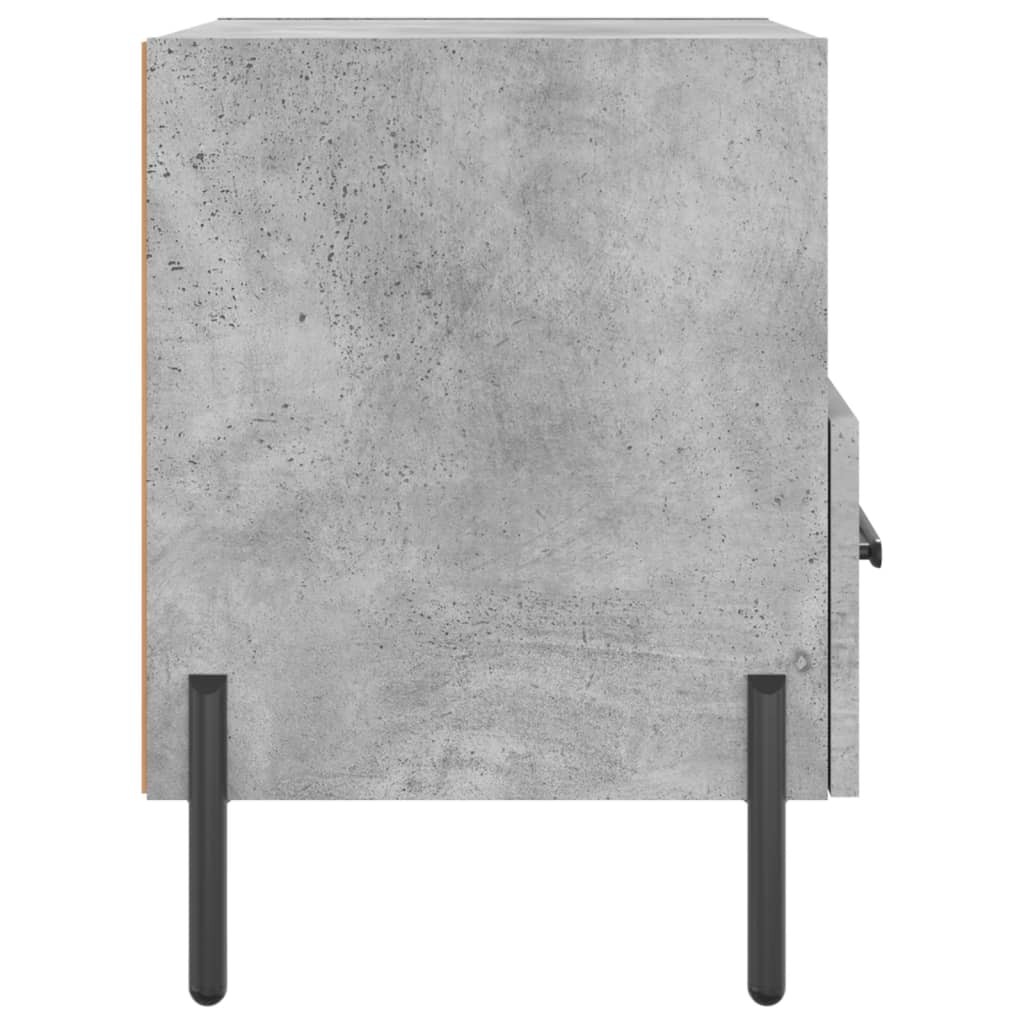 Nattbord 2 stk betonggrå 40x35x47,5 cm konstruert tre