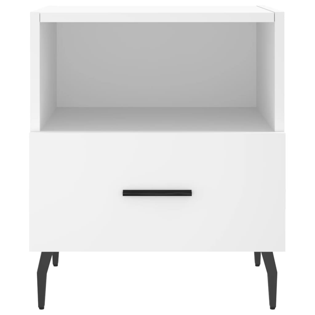 Nattbord 2 stk hvit 40x35x47,5 cm konstruert tre