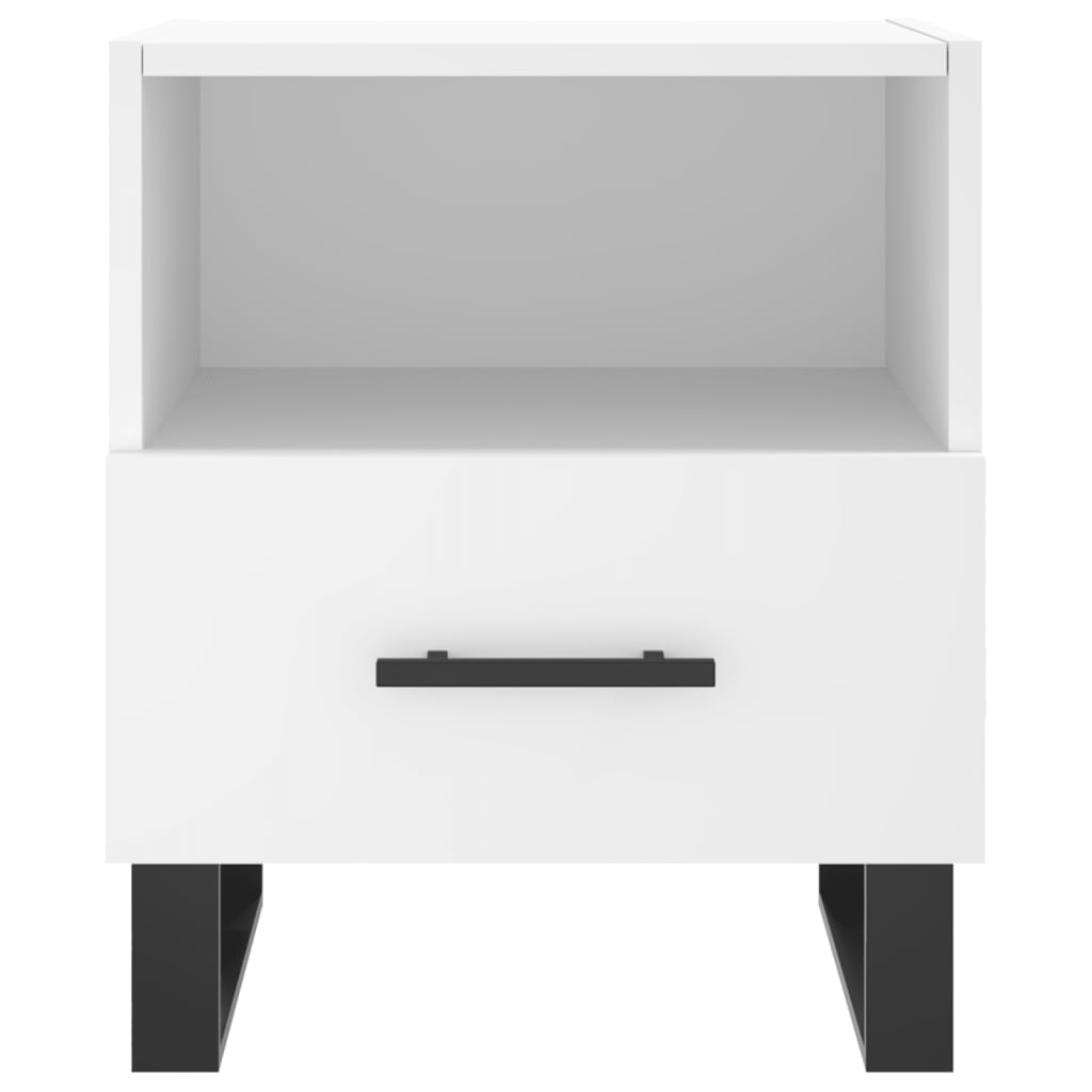 Nattbord 2 stk hvit 40x35x47,5 cm konstruert tre