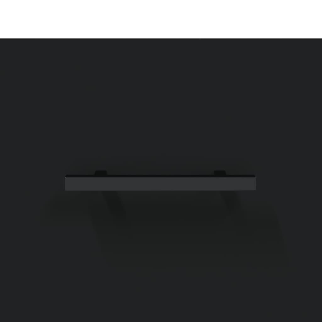 Nattbord 2 stk svart 40x35x47,5 cm konstruert tre