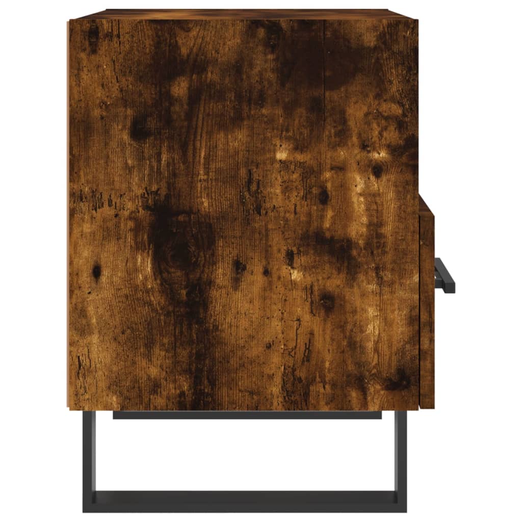 Nattbord 2 stk røkt eik 40x35x47,5 cm konstruert tre
