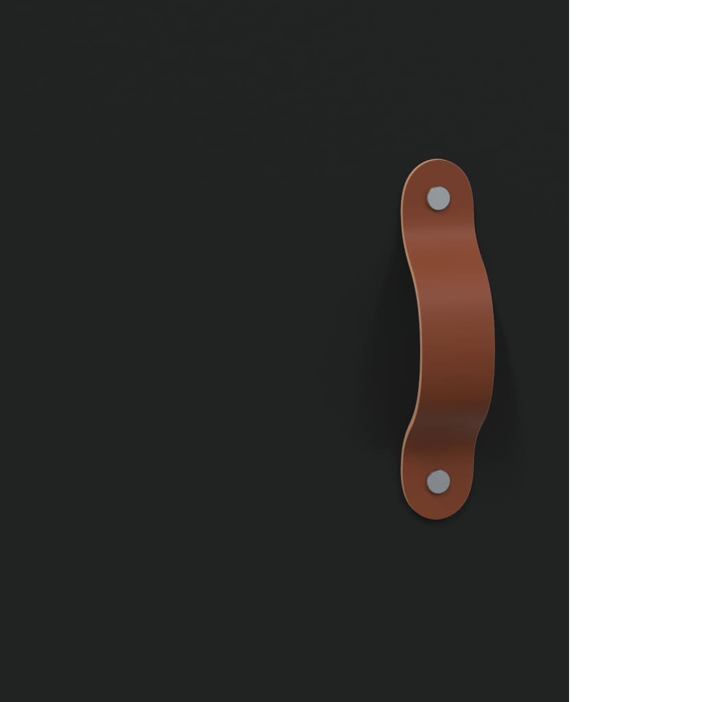 Nattbord 2 stk svart 40x40x50 cm konstruert tre