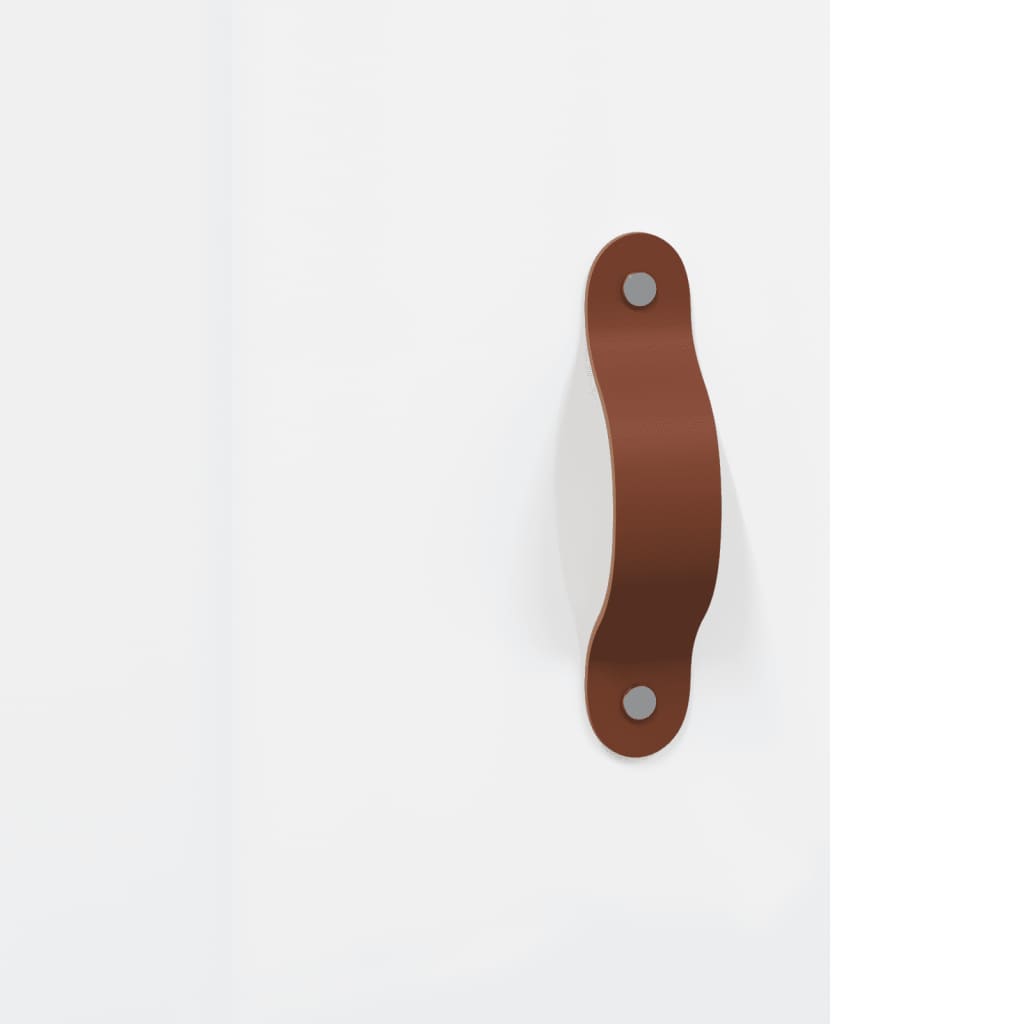 Nattbord 2 stk høyglans hvit 40x40x50 cm konstruert tre