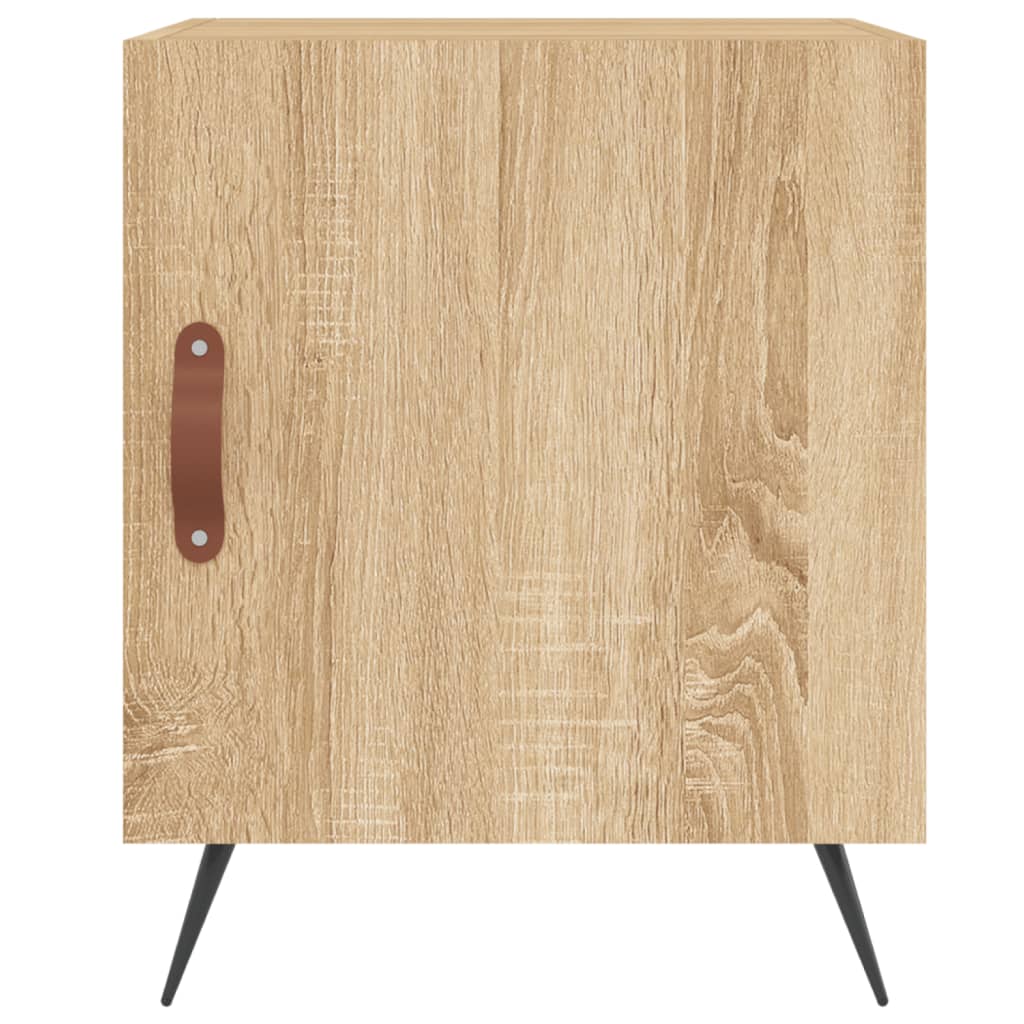 Nattbord 2 stk sonoma eik 40x40x50 cm konstruert tre