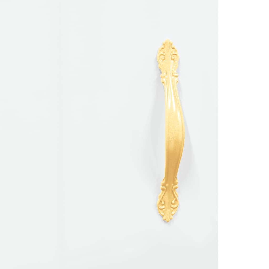 Nattbord 2 stk høyglans hvit 40x40x50 cm konstruert tre