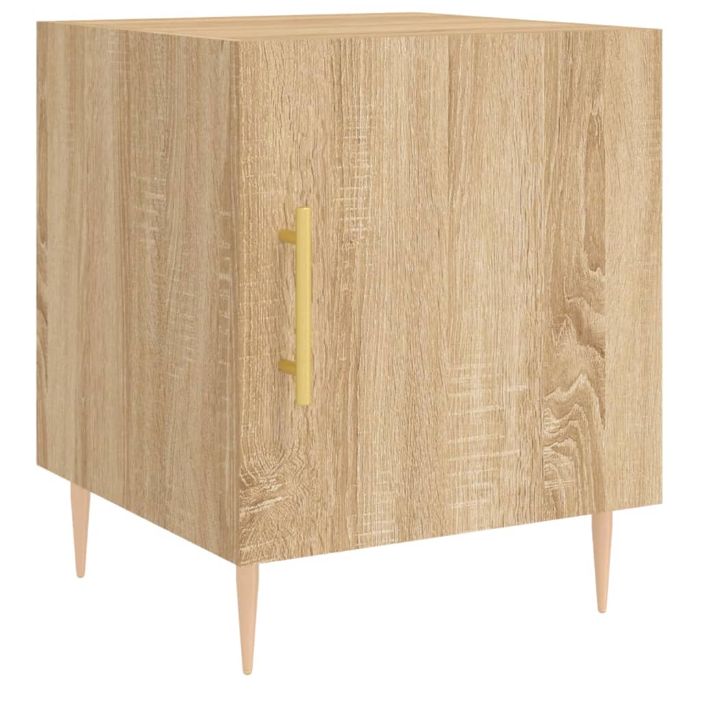 Nattbord 2 stk sonoma eik 40x40x50 cm konstruert tre