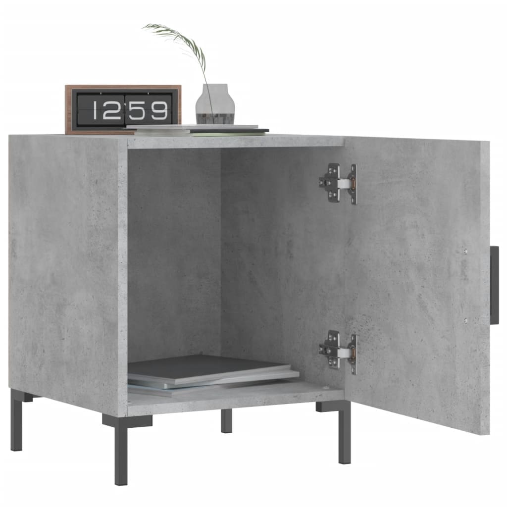 Nattbord betonggrå 40x40x50 cm konstruert tre