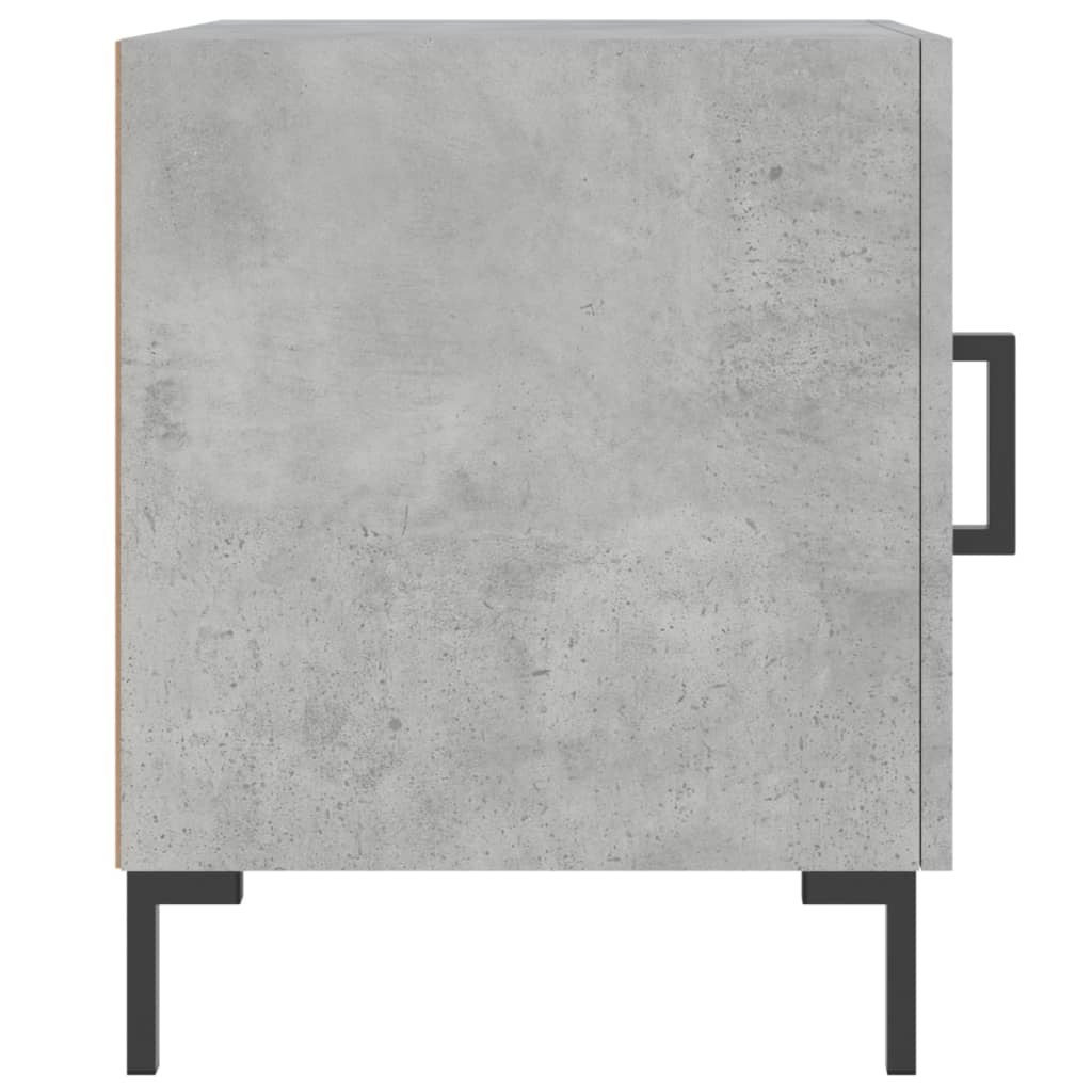 Nattbord 2 stk betonggrå 40x40x50 cm konstruert tre