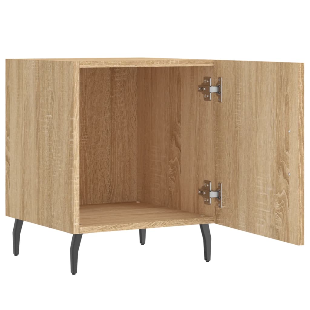 Nattbord 2 stk sonoma eik 40x40x50 cm konstruert tre