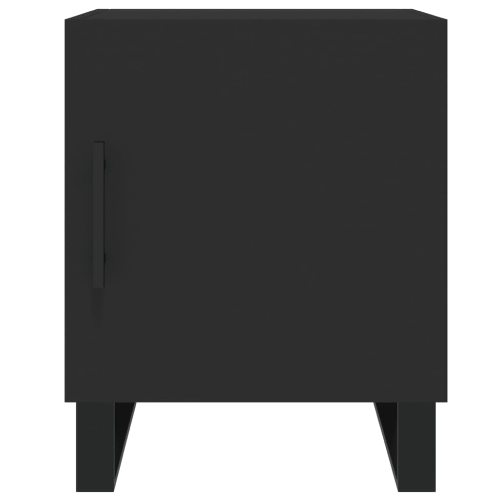 Nattbord 2 stk svart 40x40x50 cm konstruert tre