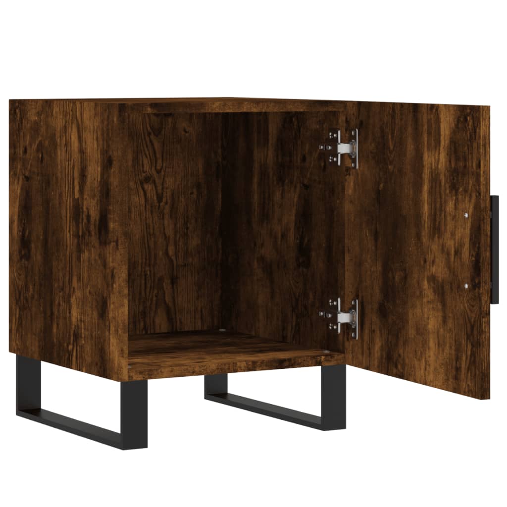 Nattbord 2 stk røkt eik 40x40x50 cm konstruert tre