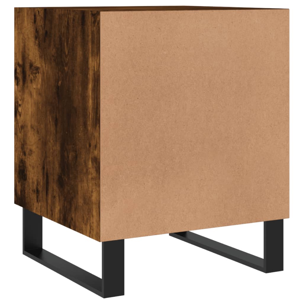 Nattbord 2 stk røkt eik 40x40x50 cm konstruert tre