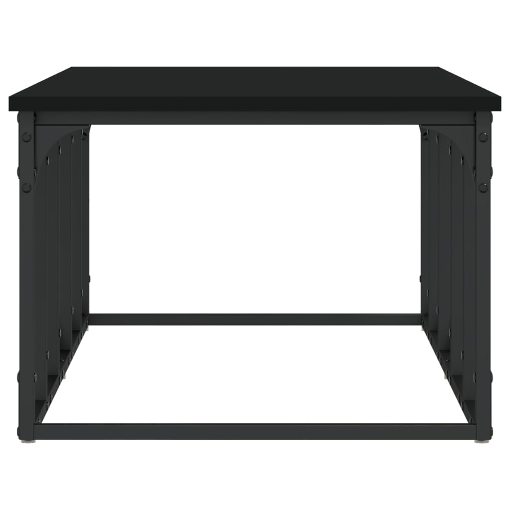 Salongbord svart 100x50x35,5 cm konstruert tre