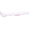 Bordplate 180x55x2,5 cm heltre bøketre