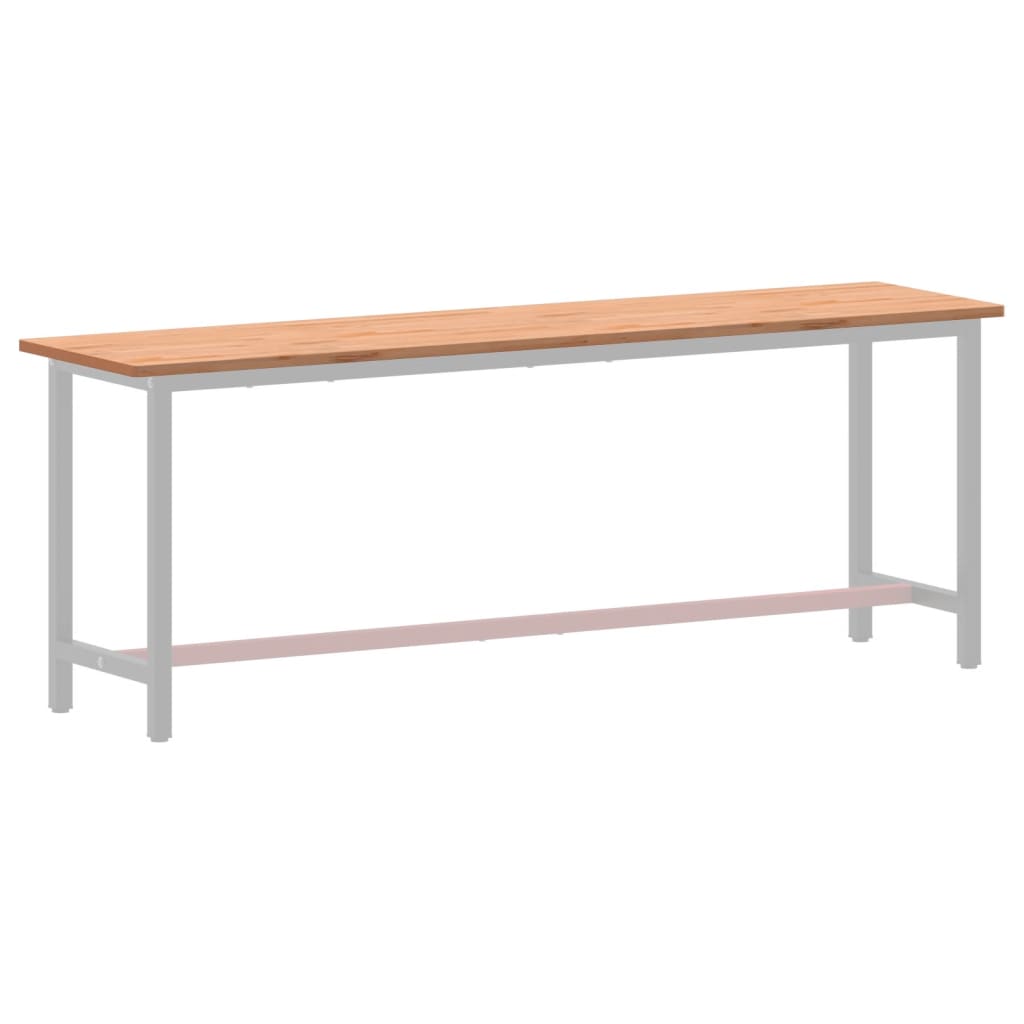 Bordplate 220x55x2,5 cm heltre bøketre