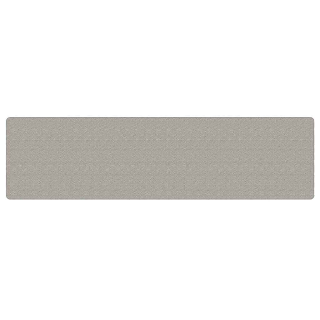 Teppeløper sisal-utseende platina 80x300 cm