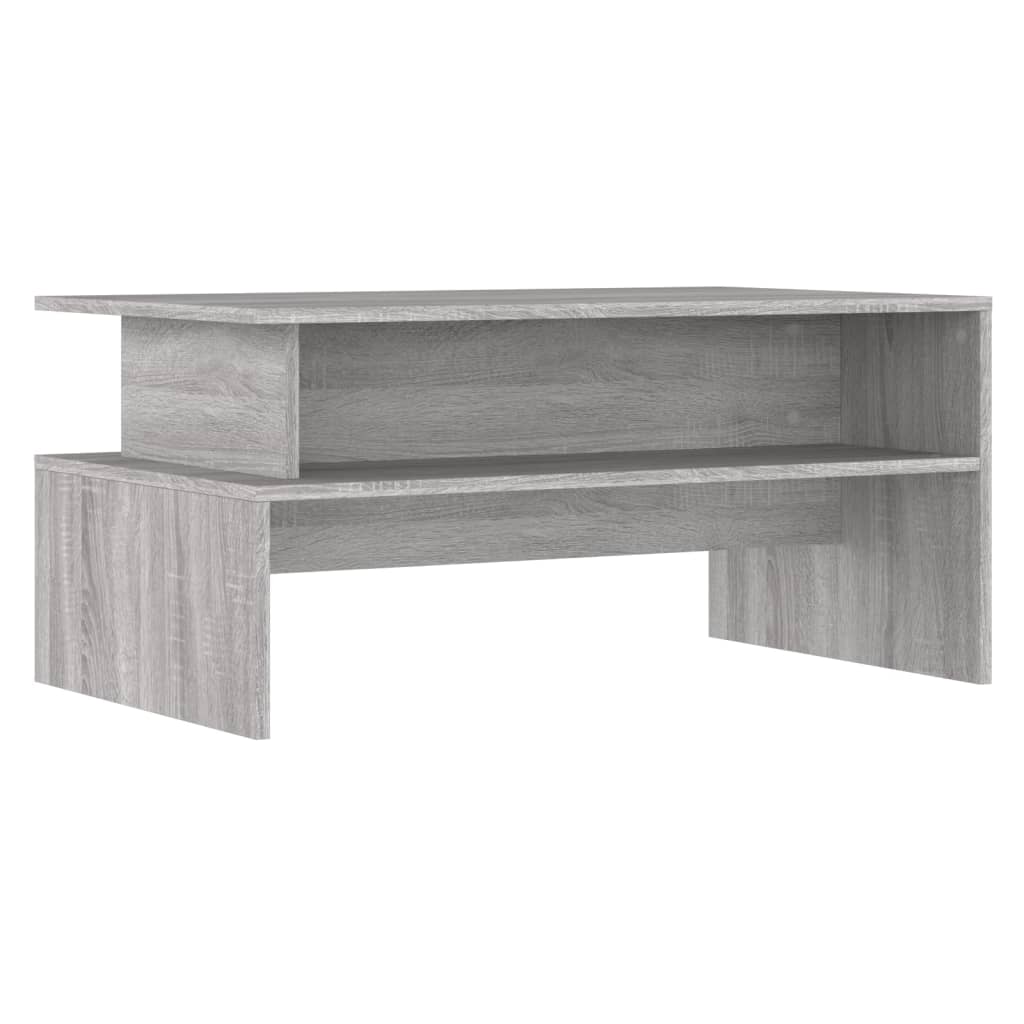 Salongbord grå sonoma 90x55x42,5 cm konstruert tre