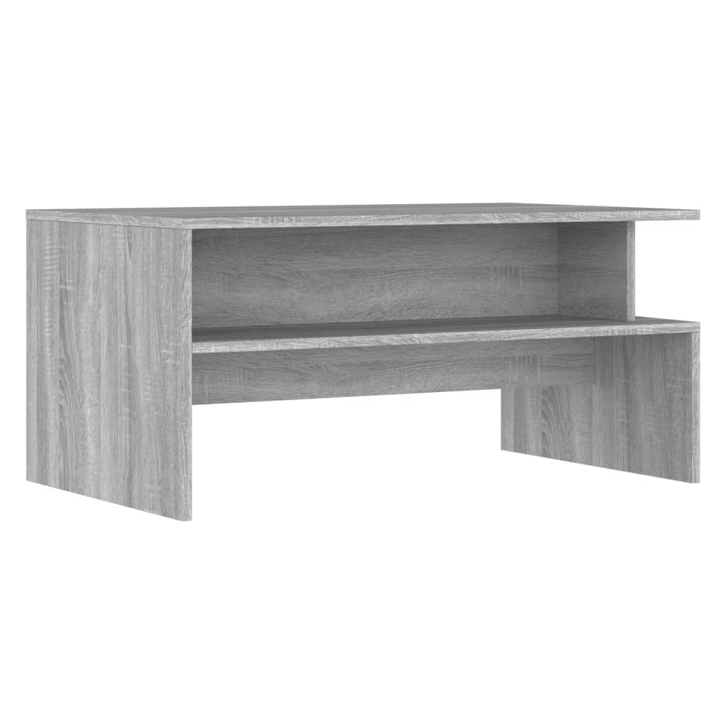 Salongbord grå sonoma 90x55x42,5 cm konstruert tre