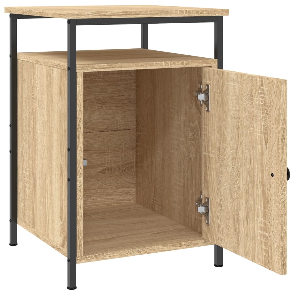 Nattbord 2 stk sonoma eik 40x42x60 cm konstruert tre