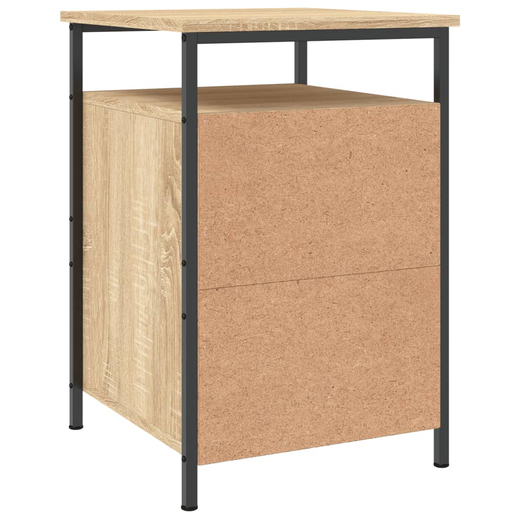 Nattbord 2 stk sonoma eik 40x42x60 cm konstruert tre