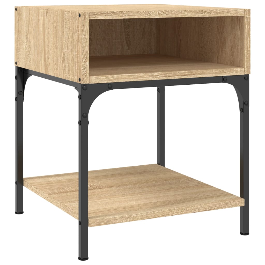 Nattbord 2 stk sonoma eik 40x41x50 cm konstruert tre