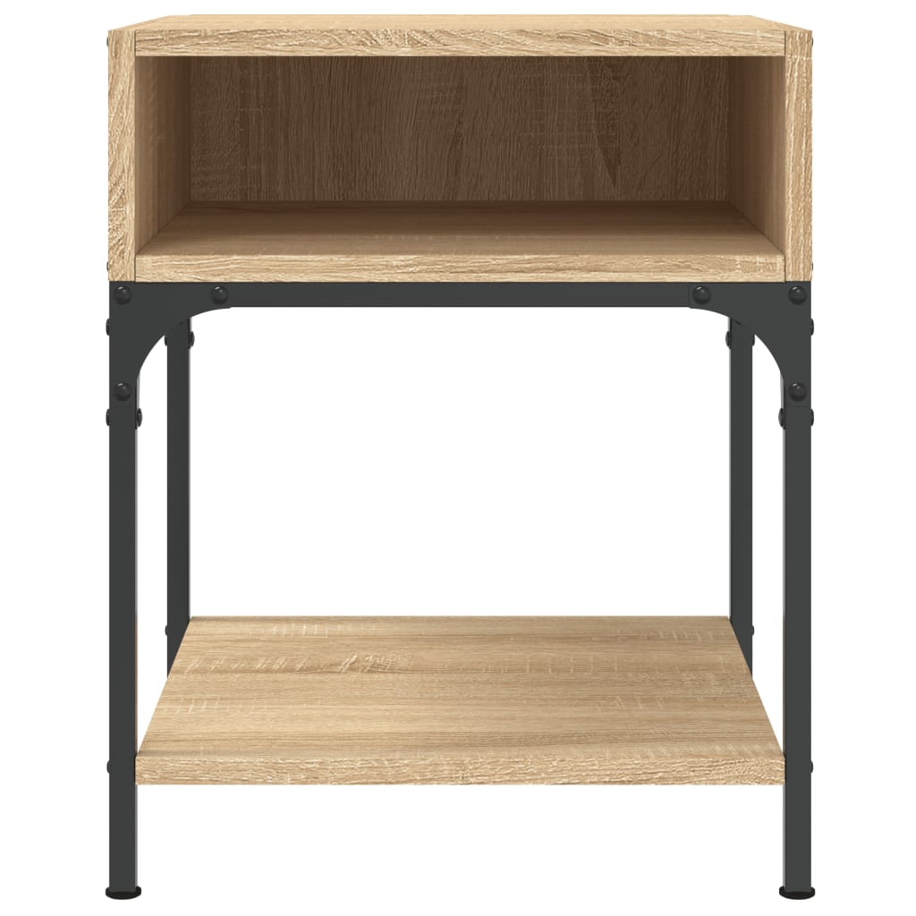 Nattbord 2 stk sonoma eik 40x41x50 cm konstruert tre