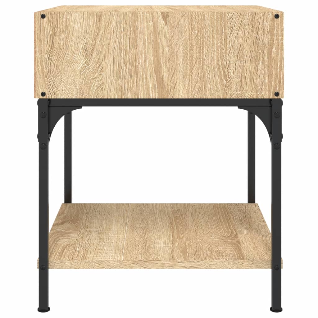 Nattbord 2 stk sonoma eik 40x41x50 cm konstruert tre